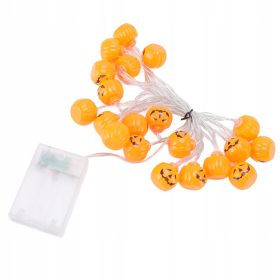    Halloween sütőtök fényfüzér 20 LED 2 mód az otthoni kerthez