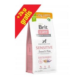    BRIT Care Dog Sustainable Sensitive Insect Fish 12kg+2 ingyenes kutyaeledel