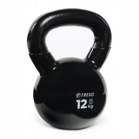    Kettlebell TREXO VKB12 12 kg Súlyjelzés Öntöttvas Kerek széles nyél