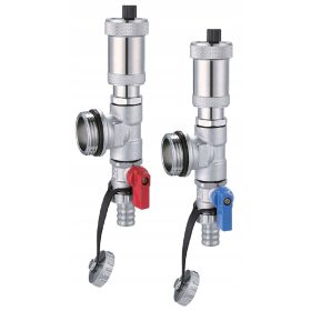    X-HOME SZETT LEVEGŐSZELLŐZŐ ÉS LEVEZETÉS SZETT 1" KÉK PIROS ELosztóhoz