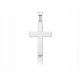 Ezüst férfikereszt, sima, nagy kereszt + metszet pr. 925
