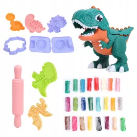    24 színű gyerek gyurma játék dinoszaurusz barkács sárforma gyerek modellező agyag bi