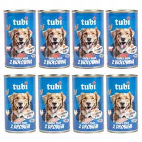    NEDVES KUTYATELEL BAROMFIHÚSSZAL SZÓZÁSBAN, KONZER, 1250g, BAROMFIHÚS, TUBI