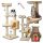  Magas karcolóoszlop Cat Tower ágyhoz XL bézs MT04 nagy INGYENES JÁTÉK
