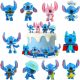  Lilo és Stitch figurák 10 db Torta dekoráció