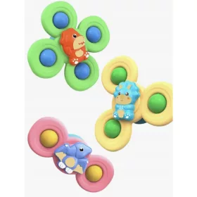    Fidget Spinner tapadókoronggal, szenzoros fürdőjáték - Dinosaurs 3