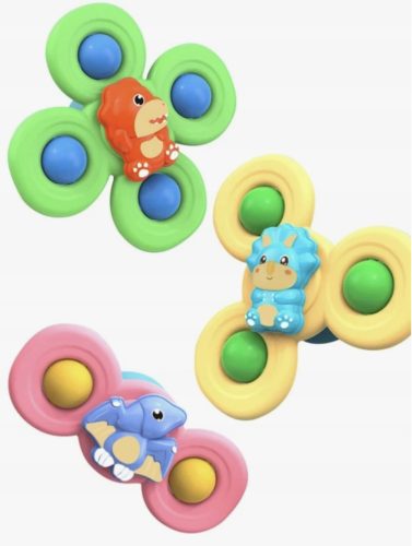  Fidget Spinner tapadókoronggal, szenzoros fürdőjáték - Dinosaurs 3