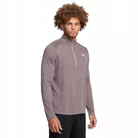    Under Armour UA Tech Textured 1/2 Zip férfi edzés hosszú ujjú - barna