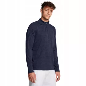    Under Armour UA Tech Textured 1/2 cipzáros férfi edzés hosszú ujjú - sötétkék