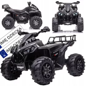    NAGY ELEMES QUAD GYERMEKEKNEK MP3 + LED + GUMI KEREKEK + BŐR + TÁVIRÁNYÍTÓ