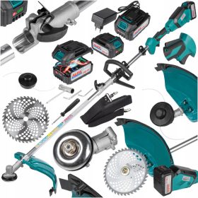    BEFÉKVÁGÓ AKKUMULÁTORRÓL MŰKÖDŐ 2 elemmel 2X LINE DISC bozótvágó KÉSZLET