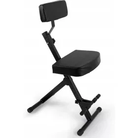    PYLE zsámolyos szék gitárosnak és billentyűsnek, háttámlával