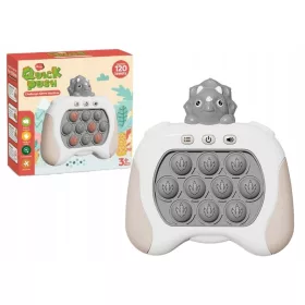    Triceratops Pop It elemmel működő lámpák Érzékszervi hangok játék szürke