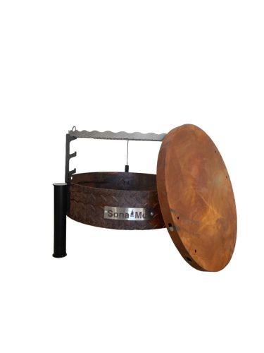  XL KANDALLÓ + ÁLLÍTHATÓ INOX RÁCS + BURKOLAT S13ŁR+M