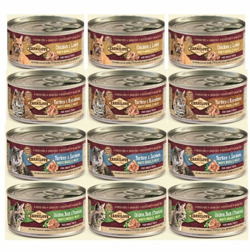 Carnilove Cat nedves táp macskáknak MIX 4 íz 12 x 100g
