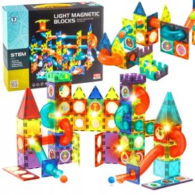    MÁGNESES ÉPÍTÉSI OKTATÓBLOKKOK PUZZLE GLOWING TRACK 75 DB