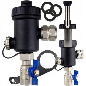    MÁGNESES SZŰRŐ, SZENNYEZÉSLESZÁVÍTÓ, KÖZPONTI FŰTÉSI RENDSZER LEVEZŐ, 3/4 DN20