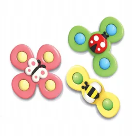  Fidget Spinner szett tapadókoronggal, 3 db