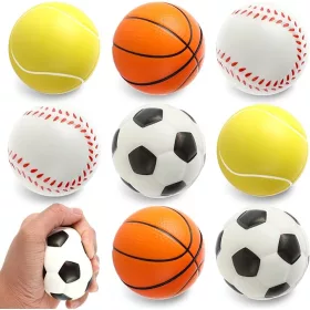    8X HAB ANTI-STRESS LABDÁK LABDARÚGÁS TENISZ KOSÁRLABDA BASEBALL