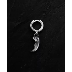  Ezüst férfi mono fülbevaló GRIZZLY BEAR CLAW