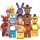  8 FNAF FUNTIME FOX FIGURINES BONNIE FREDDY JÁTÉK CHICA Öt éjszaka a Freddy's-ben