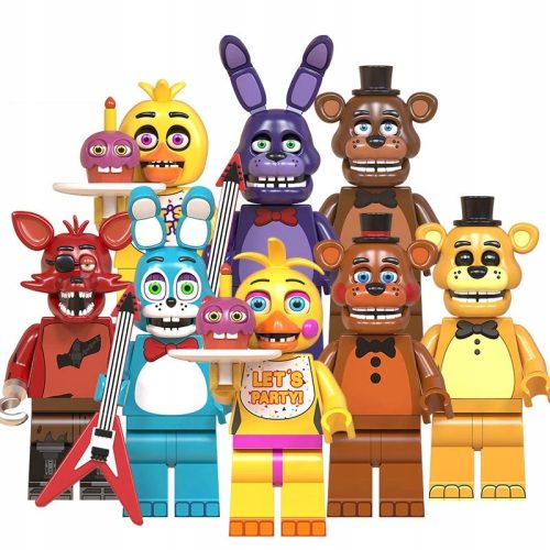  8 FNAF FUNTIME FOX FIGURINES BONNIE FREDDY JÁTÉK CHICA Öt éjszaka a Freddy's-ben