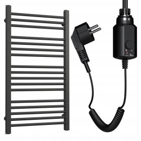    ELEKTROMOS FŰTÉS LÉTRA 940/550 MATTE FEKETE + FŰTÉS 300W FEKETE 24H