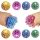  GNIOTEK ANTISTRESS NETTÓ SQUISH BALL GLITTERBEN 7cm