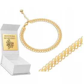  TÖMÖR ARANY KARKÖTŐ 585 14K AJÁNDÉK GRAVÍRÁS