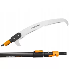    FISKARS KÉSZLET ágvágáshoz FŰRÉSZ + teleszkópos alumínium SZÁR. 4 m