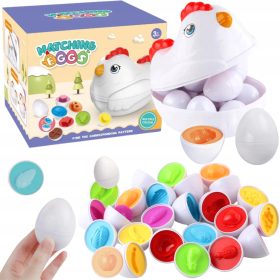  Montessori betűs DF26 tojásválogató puzzle