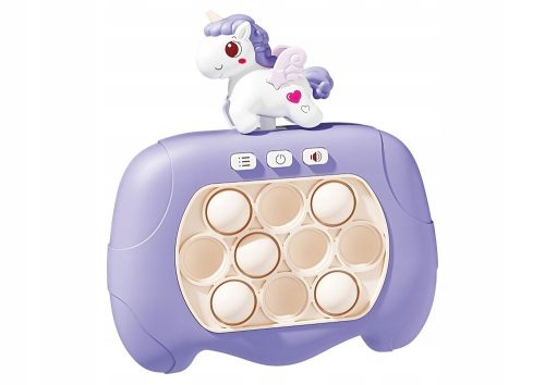  Érzékszervi játék Unicorn Pop It Elemes lámpák Lila hangzású