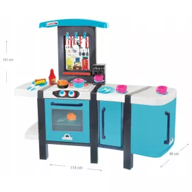    MEGA LARGE Gyerekkonyha 101cm kávéfőző modulokkal és 28 tartozékkal