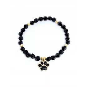    Elasztikus kutyamancs karkötő kutyaanyának, természetes kövekből