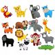  ZOO állatok filc barkács varrókészlet