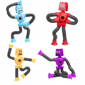    4 x Robot LED cső Érzékelő Anti-stressz szívókorong csövek világítással