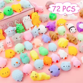  72 DB MOCHI SQUISHY FIDGET SQUID JÁTÉK