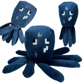    NAGY MINECRAFT OCTOPUS PLÜS KABÁBA A JÁTÉKBÓL 25 CM SZÜRKE JEDDUS