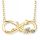  Arany Infinity nyaklánc rózsával ARANYÍTVA 585 Forever Love SILVER 925