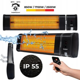    Infravörös távirányítós fali melegítő LUXEVA LXV 2500-HRS