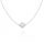  Ezüst lóhere choker nyaklánc, PR.925 gyöngyház, 40cm