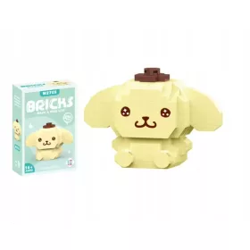    Hello Kitty Sanrio Blocks Pompompurin Kitten Figurine Yellow 234 db