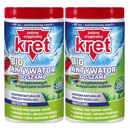 Kret BIO baktériumok szennyvíztisztító tartályokhoz 80 hétig eltávolítja a szagokat 2x1kg