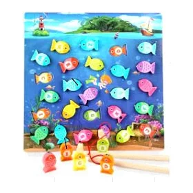  Aga Fa horgászjáték Montessori mágnesekkel