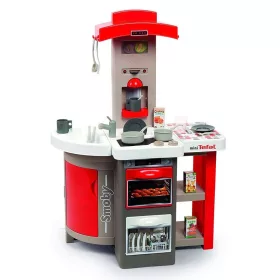    Műanyag gyerekkonyha, elektronikus hanggal, összehajtható piros +