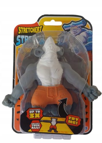  Akciófigura, rugalmas, stresszoldó gumi 3XXXL Stretcherz Stretch SHARK HAMMER