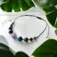  Nyilas csillagjegy karkötő, kézzel készített szodalit tigrisszem ametiszt