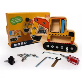    ATISTRESS JÁTÉK FA KOTTOR MANTESSORI CSAVAR DESZKA AJÁNDÉK