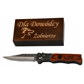  Rugós kés GRAVÍRÁSSAL dobozban