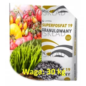    Szuperfoszfát LUVENA, gyökerező és erősítő növények Egyszerű szuperfoszfát csomag.30kg